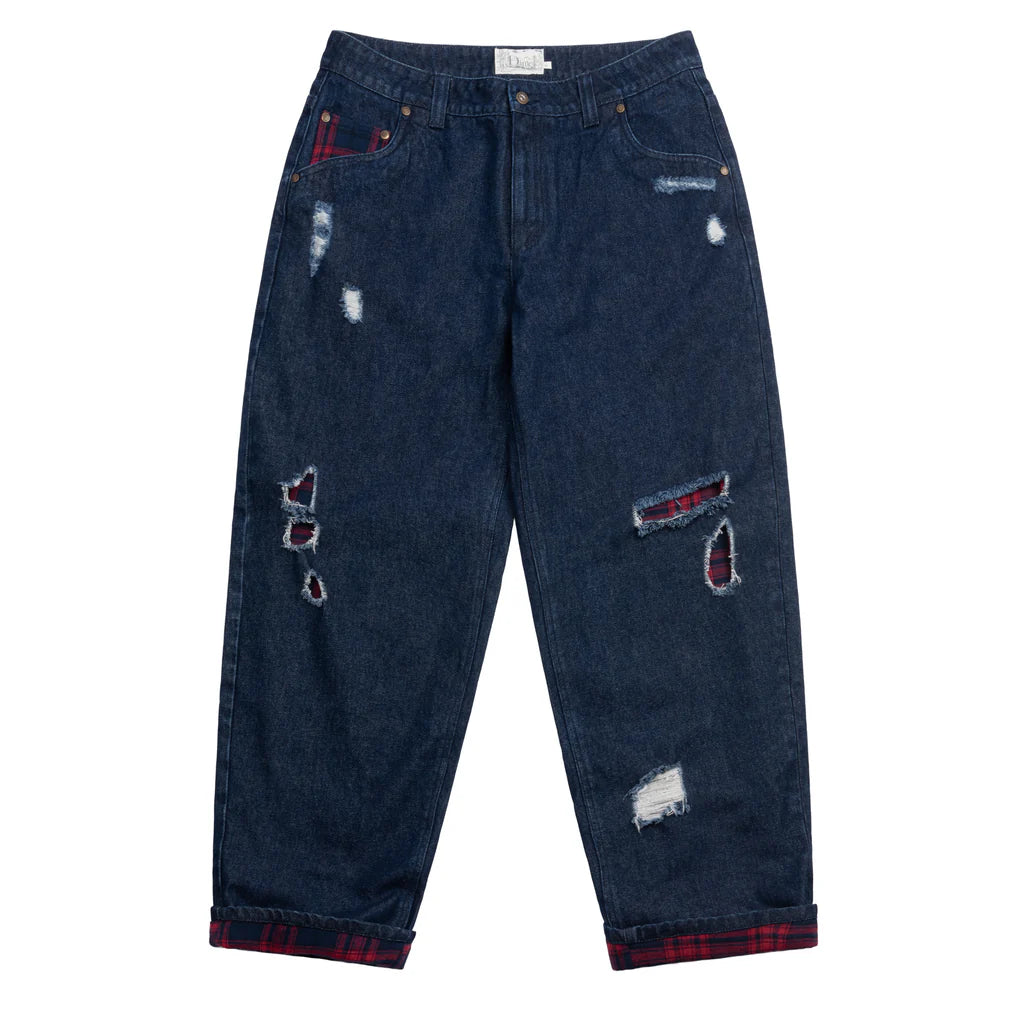 Dime Secret Baggy Denim Pants - Indigo