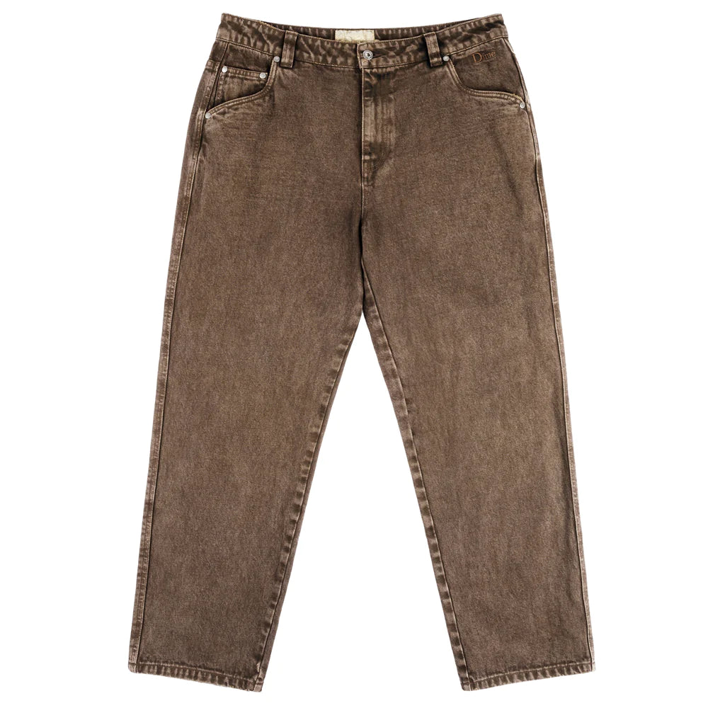 Dime Classic Relaxed Denim Pant - Faded Brown