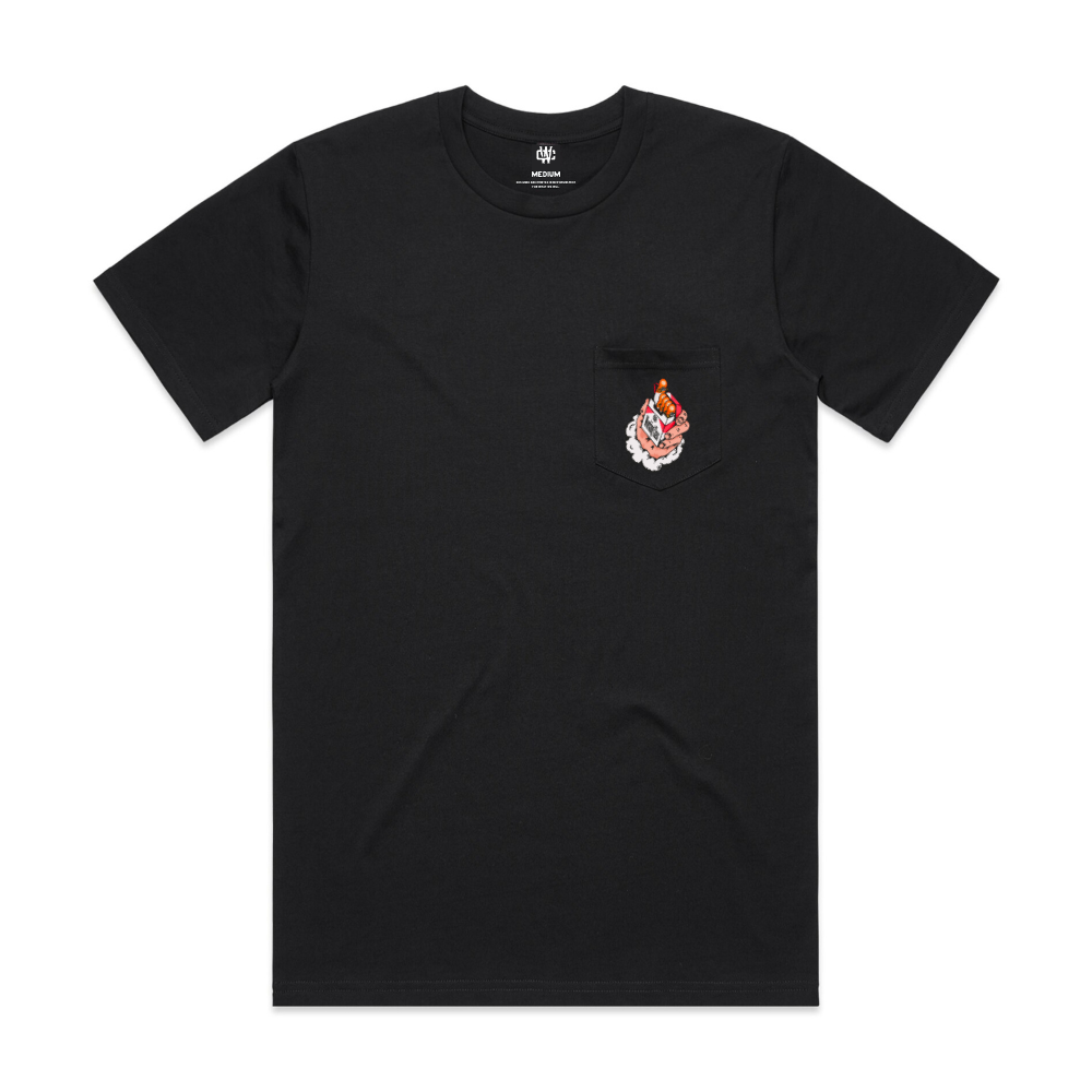 Working Class Cowboy Killer Pocket tee - Black