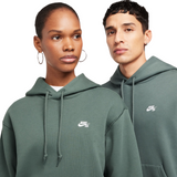 Nike SB Fleece Pullover Skate Hoodie - Vintage Green/White