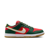 Nike SB Dunk Low Pro Premium Fir/White-University Gold-Fire Red