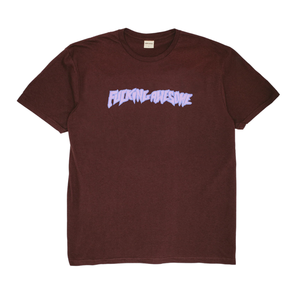 Fucking Awesome Stamp Logo T-Shirt - Brown/Purple