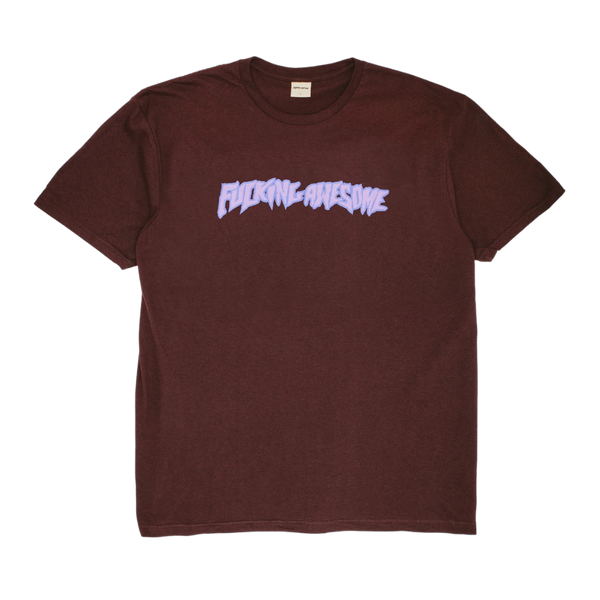 Fucking Awesome Stamp Logo T-Shirt - Brown/Purple