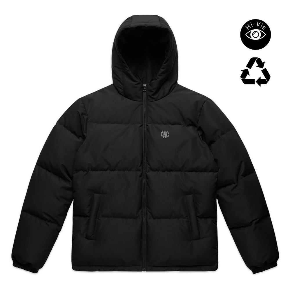 Working Class Monogram Down Puffer Jacket - Blackout/Reflective