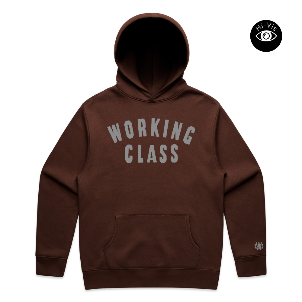 Working Class Champ Relax Hoodie - Chestnut/Reflective