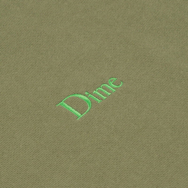 Dime Classic Small Logo Hoodie - Army Green