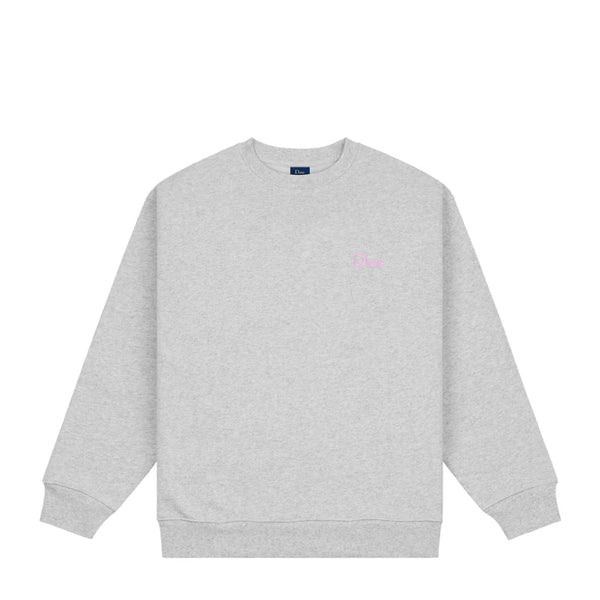 Dime Classic Small Logo Crewneck - Heather Grey