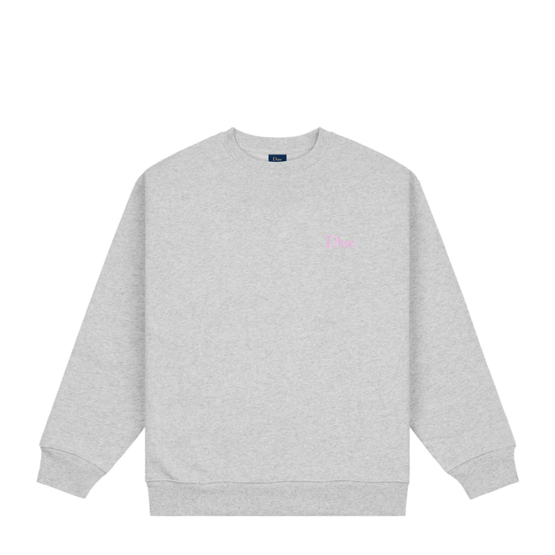 Dime Classic Small Logo Crewneck - Heather Grey