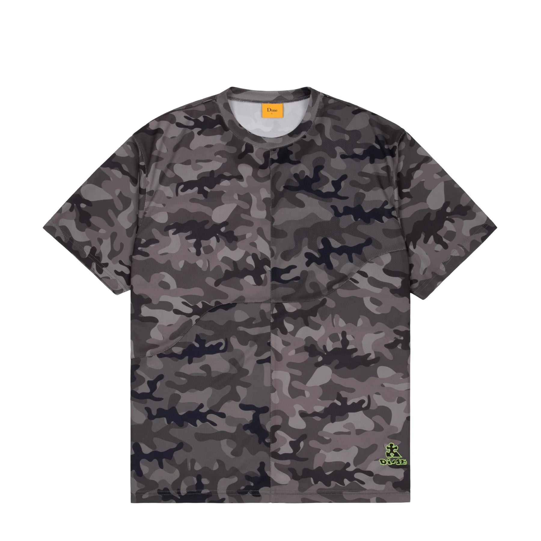 Dime Camo Mesh T-Shirt - Charcoal