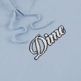 Dime Pixel Cursive Hoodie - Stone Ice