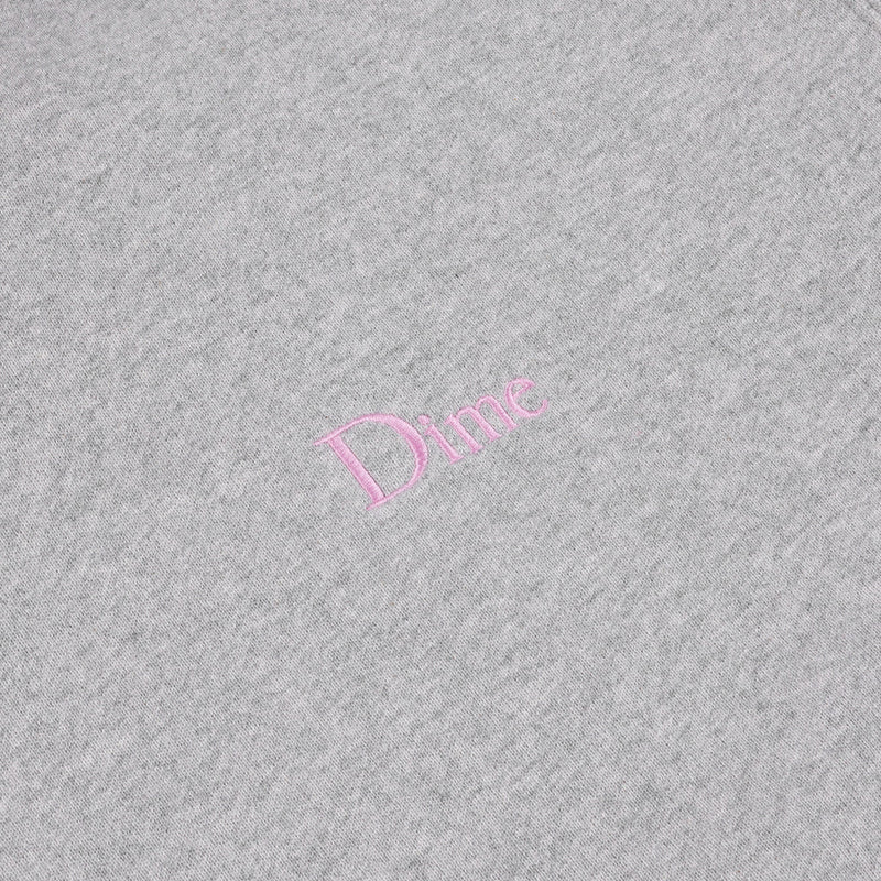 Dime Classic Small Logo Crewneck - Heather Grey