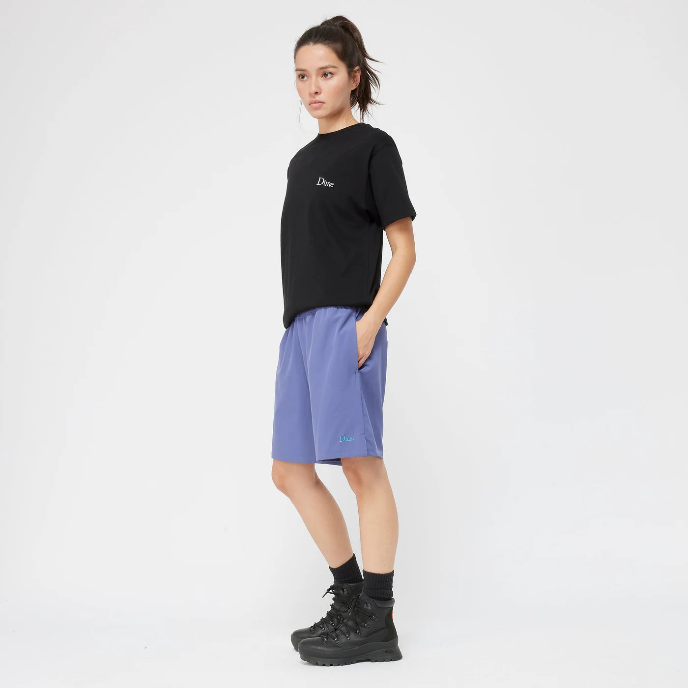 Dime Classic Small Logo T-Shirt - Black