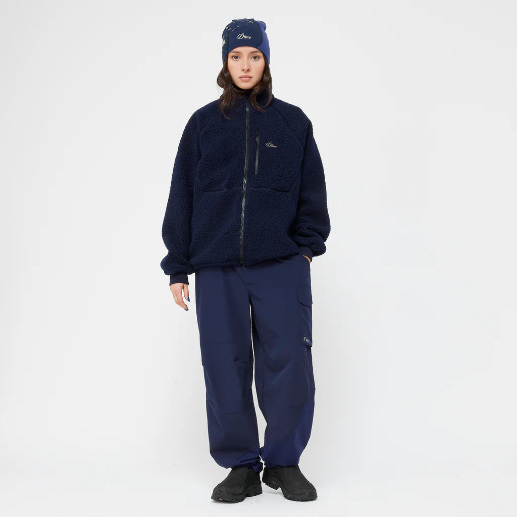 Dime Polar Fleece Sherpa Zip - Navy