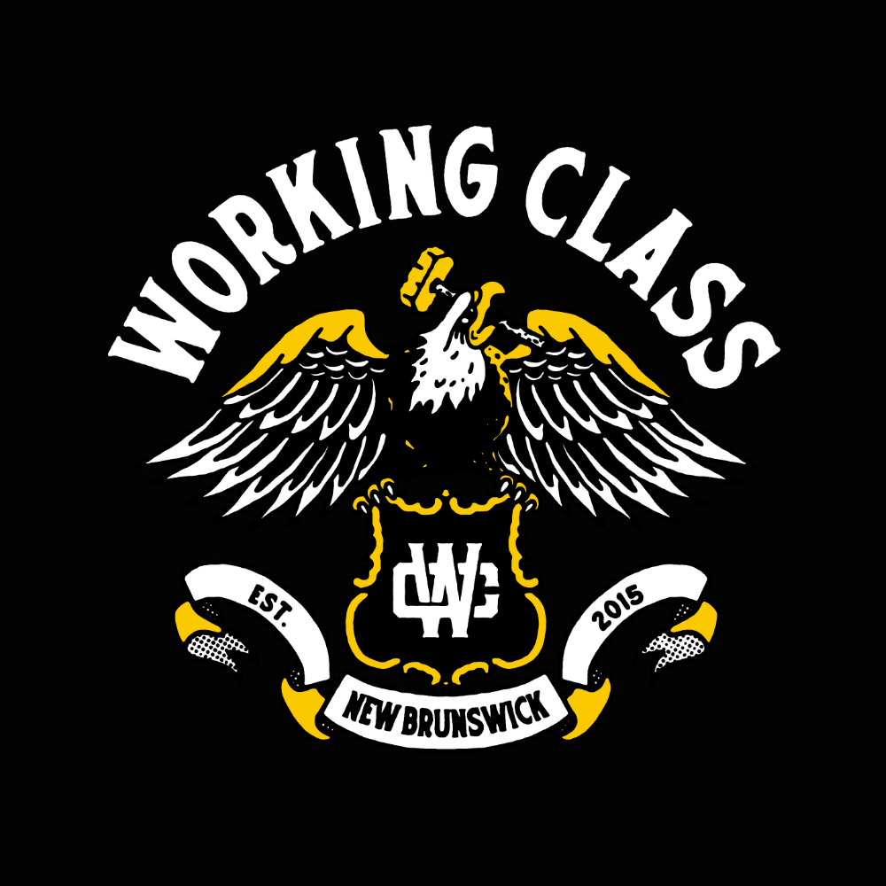 Working Class Eagle Crest Tee - Faded Indigo