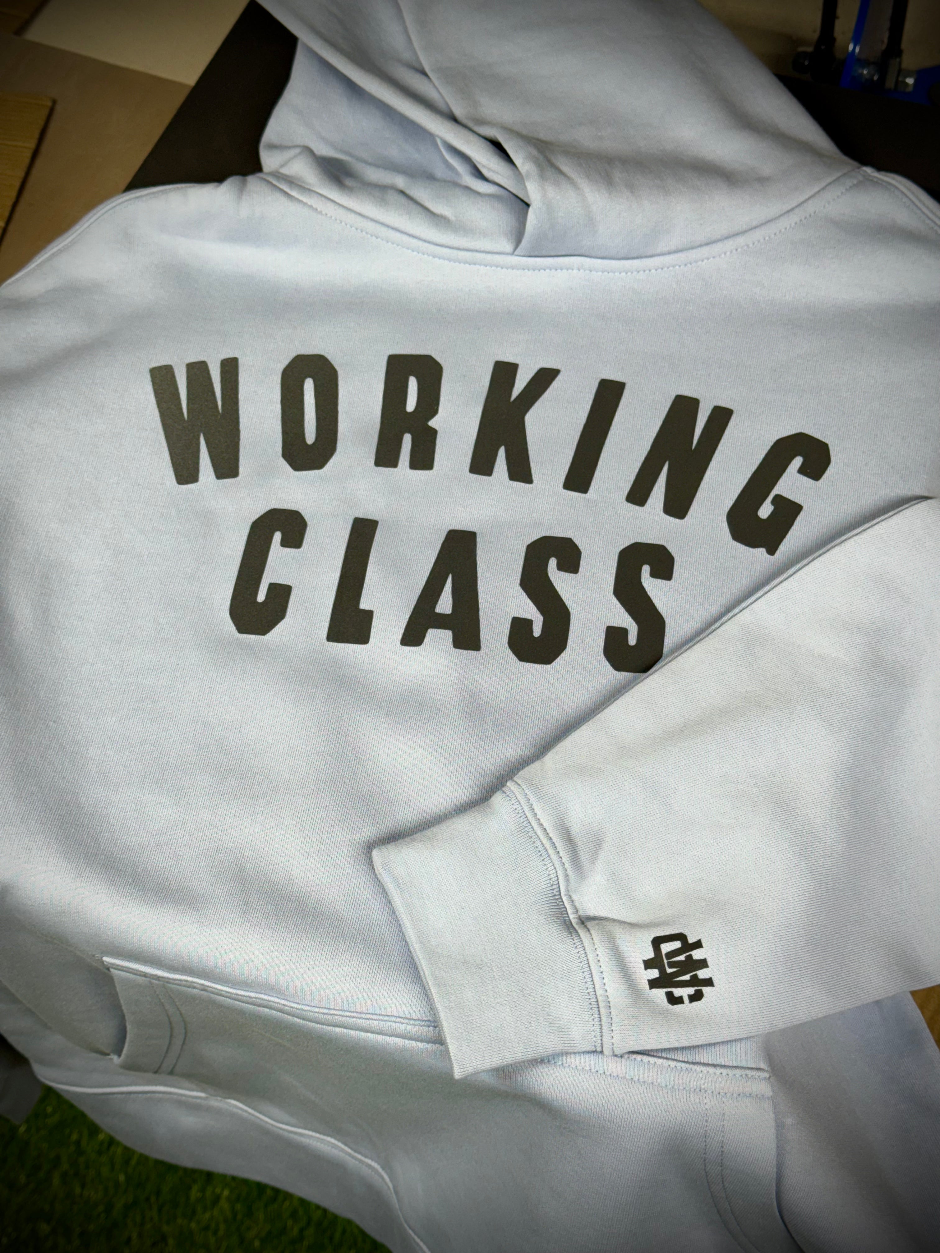 Working Class Champ Relax Hoodie - Powder Blue/Reflective