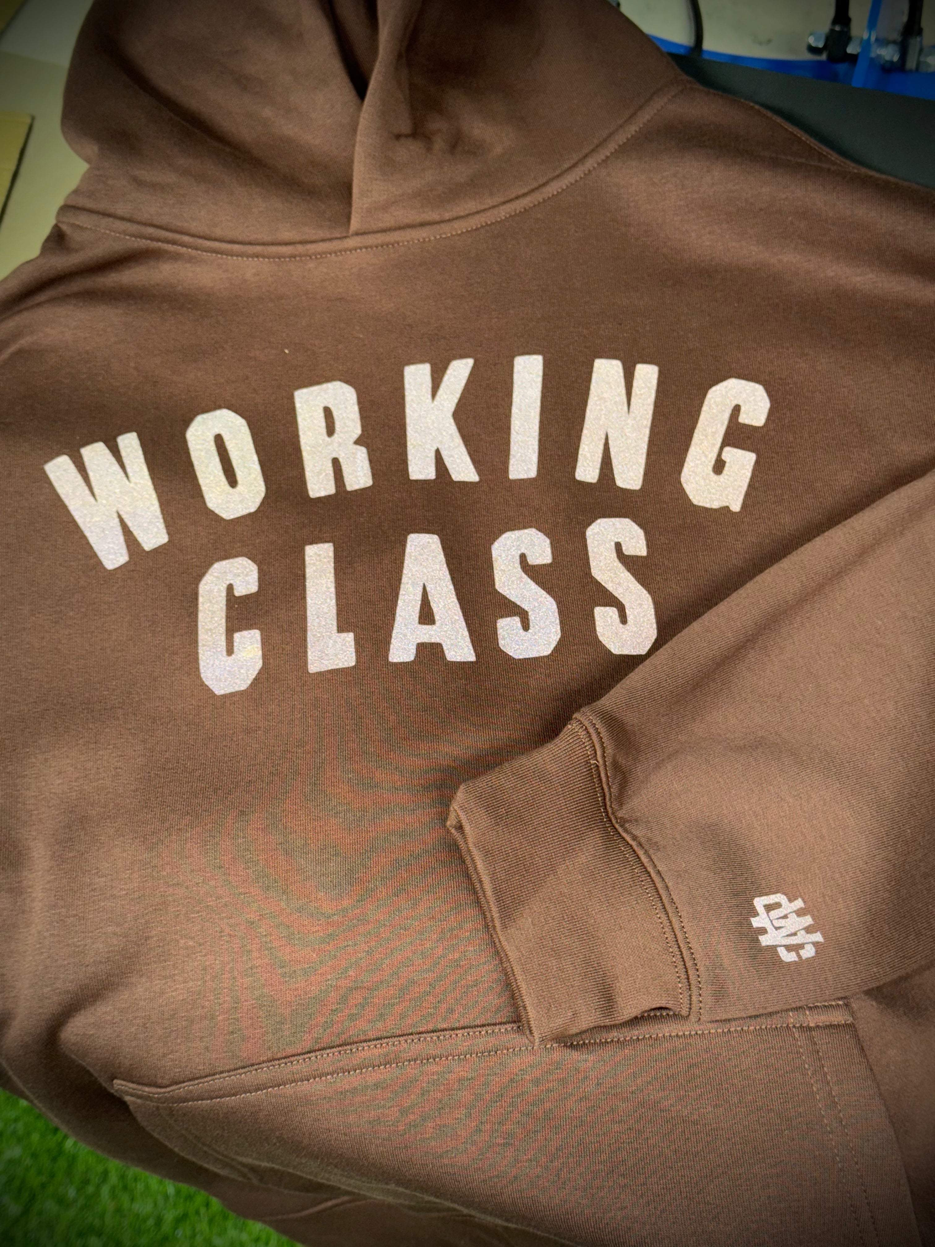 Working Class Champ Relax Hoodie - Chestnut/Reflective