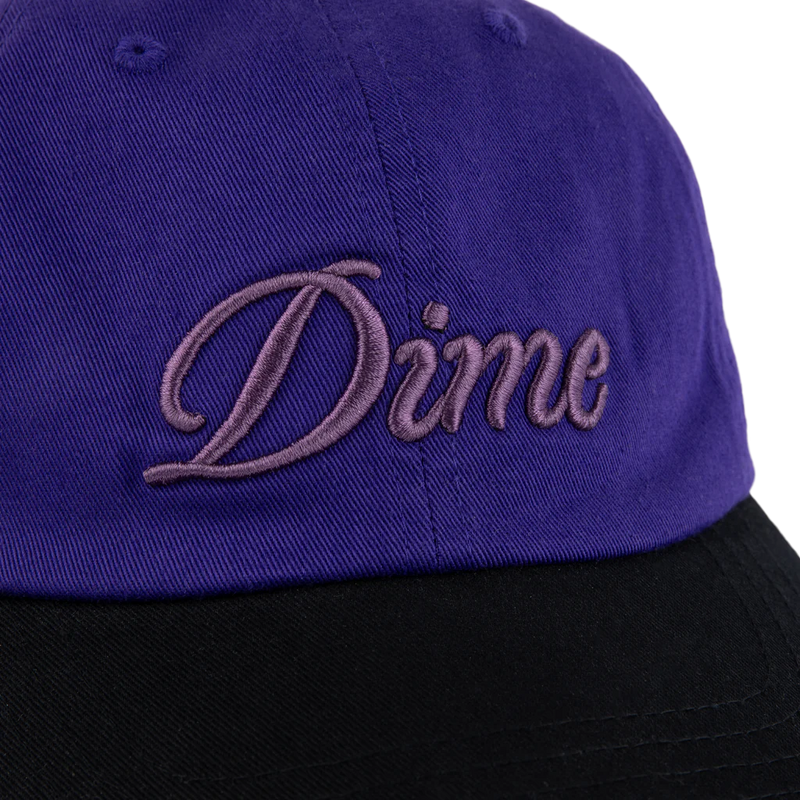 Dime Cursive Low Pro Cap - Purple/Black