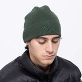 Dime Cursive Wool Beanie - Forest