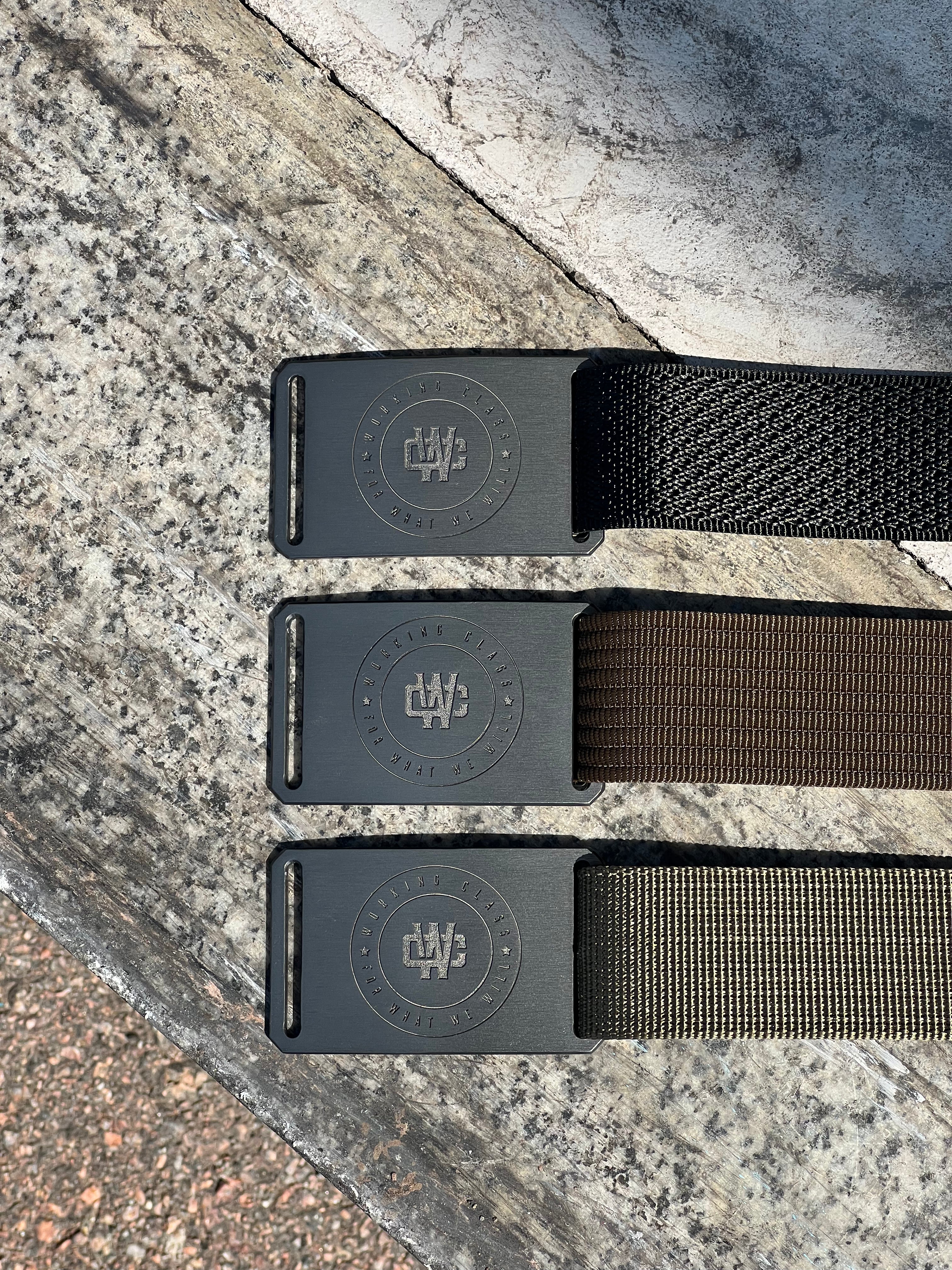 Grip6 x Working Class Belt 1.5"- Gunmetal/Black