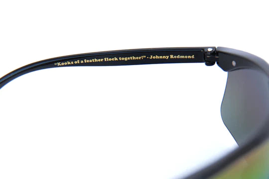 HAPPY HOUR - FIREBIRDS SHADES-  GLOSS BLACK/RAINBOW MIRROR/POLARIZED