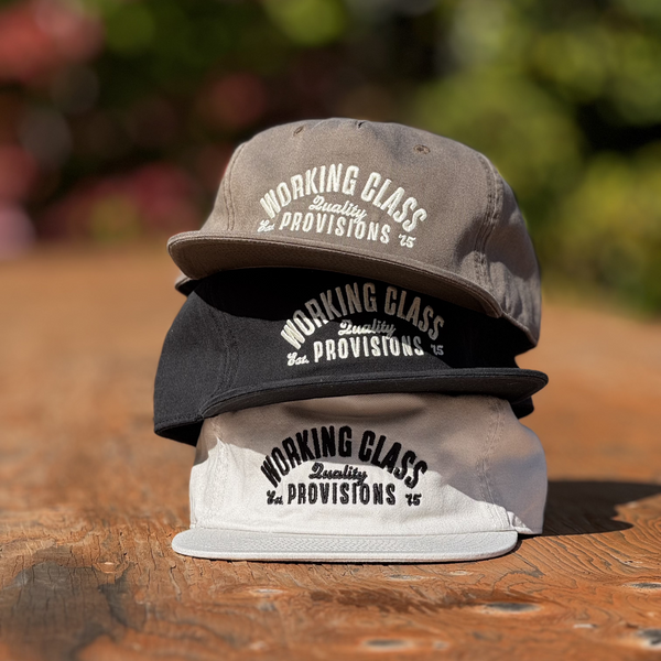 Working Class Provisions Embroidery Cap - Black/White Gold