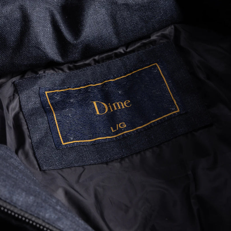 Dime Premium Tweed Puffer - Dark Grey