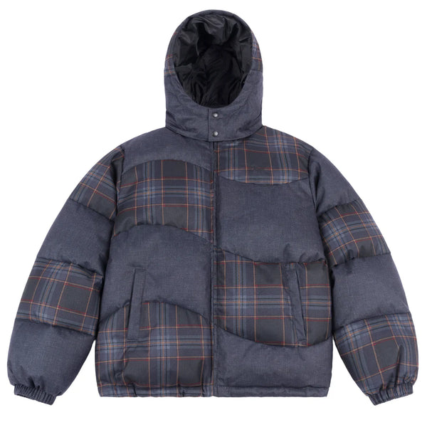 Dime Premium Tweed Puffer - Dark Grey