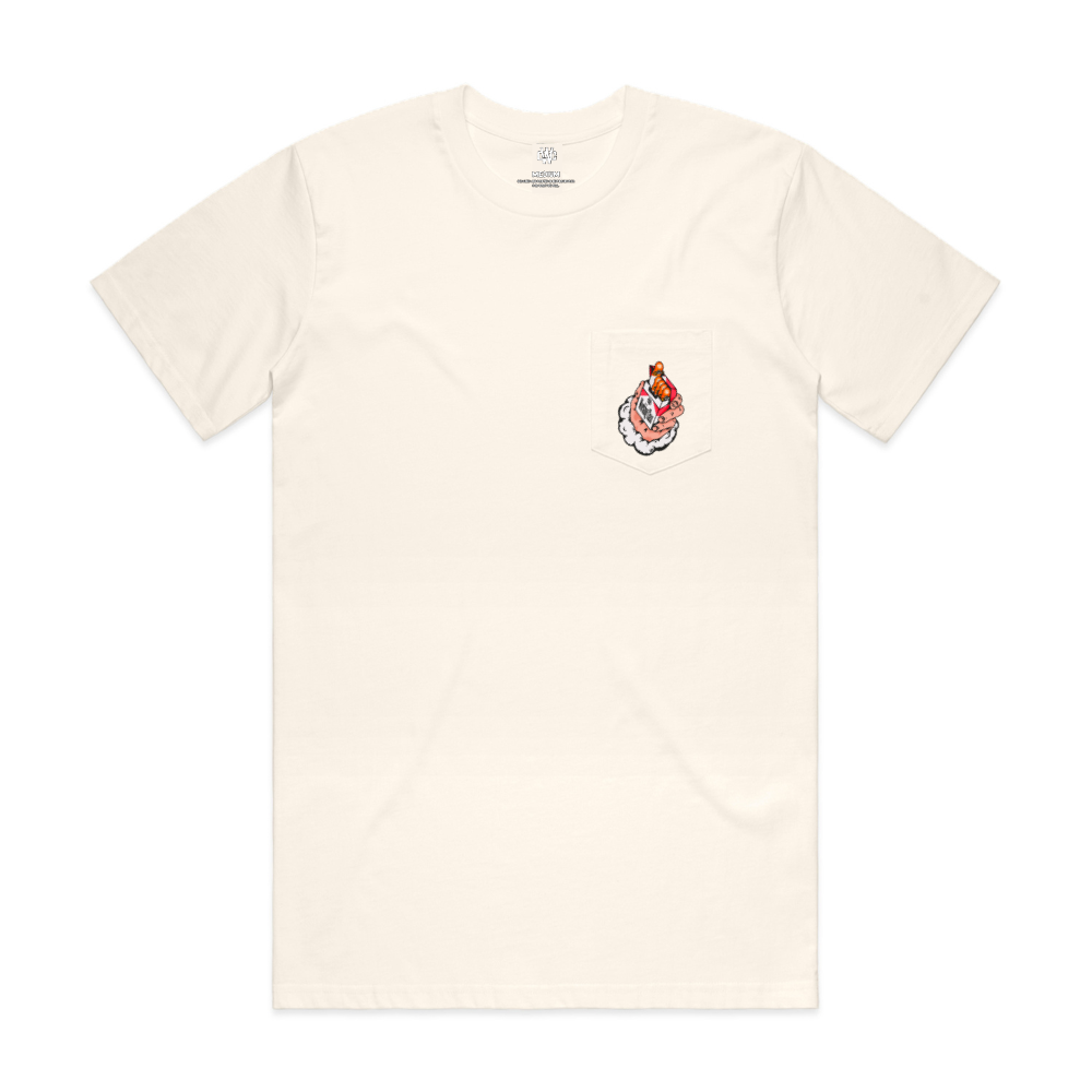 Working Class Cowboy Killer Pocket tee - Off White