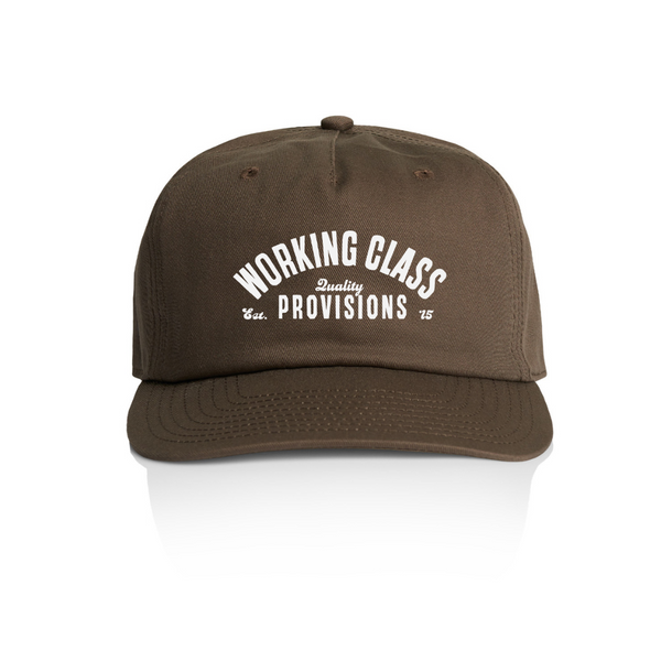 Working Class Provisions Embroidery Cap - Walnut/White Gold