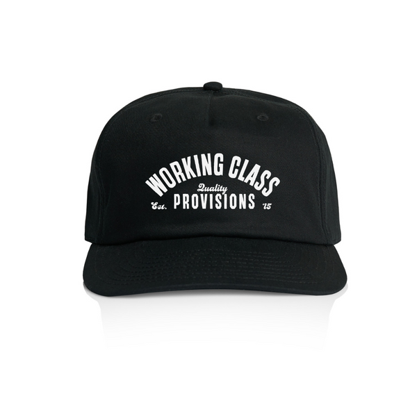 Working Class Provisions Embroidery Cap - Black/White Gold