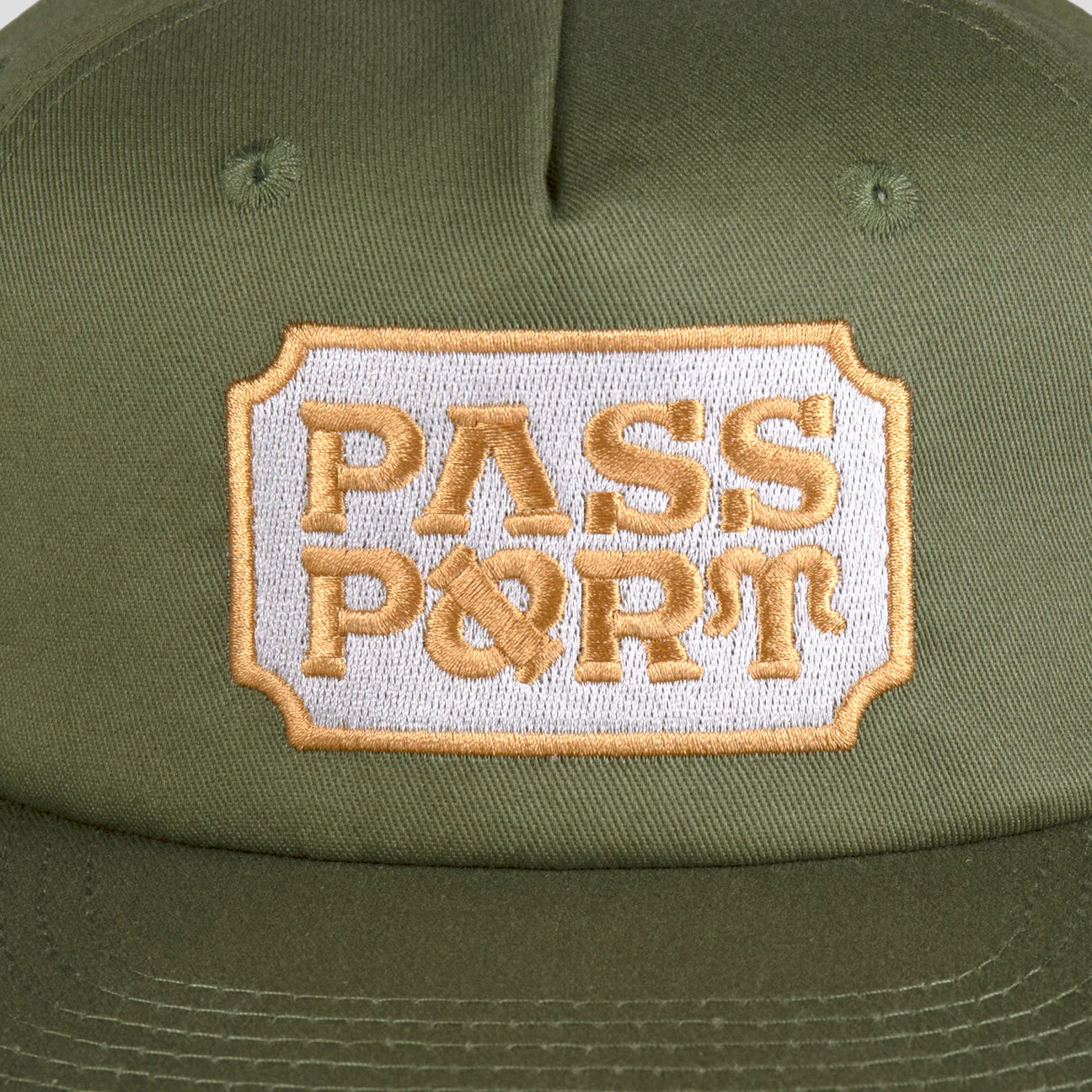 Pass Port Yearbook Logo Worker Cap - Military