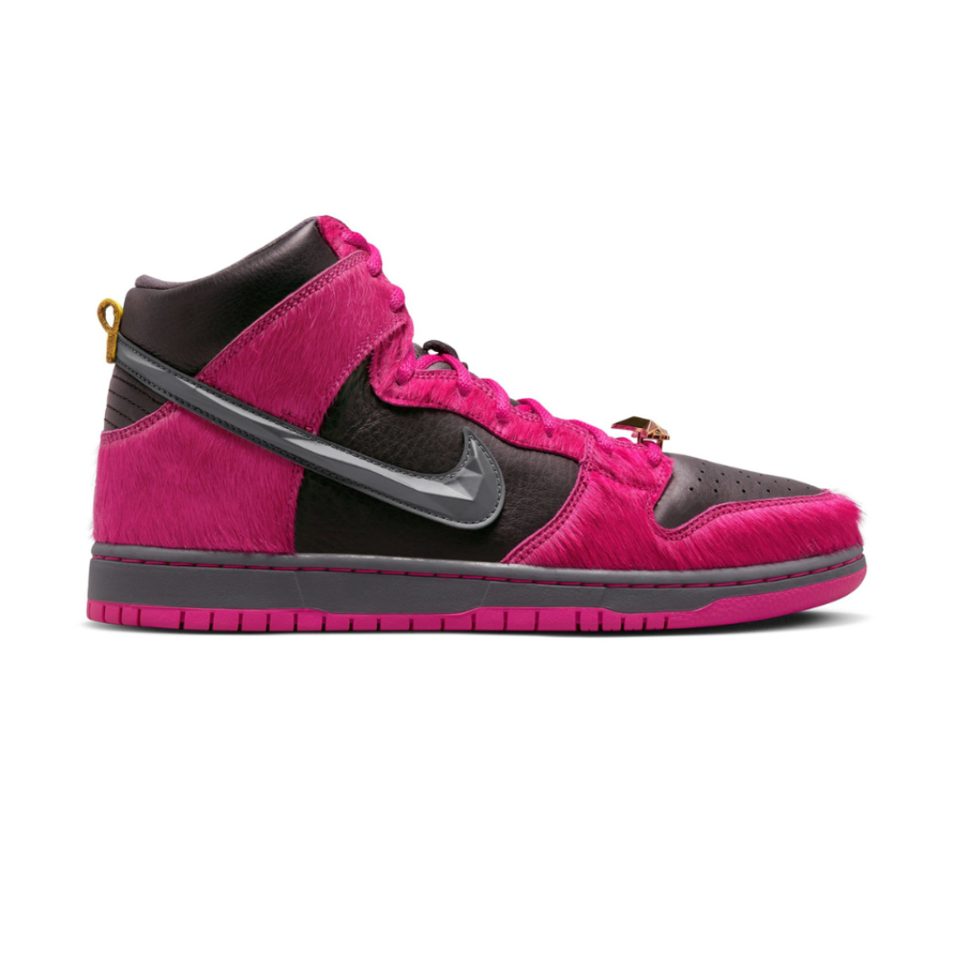 NIKE SB DUNK HIGH X RUN THE JEWELS - ACTIVE PINK/BLACK-METALLIC GOLD