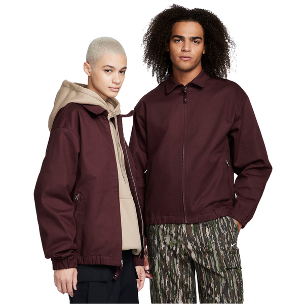 Nike SB Woven Twill Premium Skate Jacket - Burgundy Crush