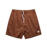 WORKING CLASS MONOGRAM BEACH SHORT - CLAY/SILVER