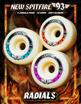 Spitfire Formula Four 93D Radial Skateboard Wheel - 56mm