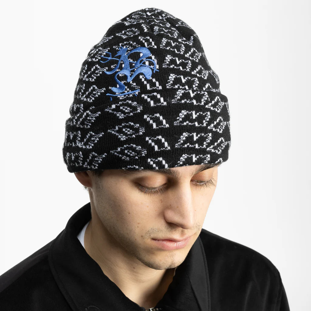 Dime Chopper Fold Beanie - Black