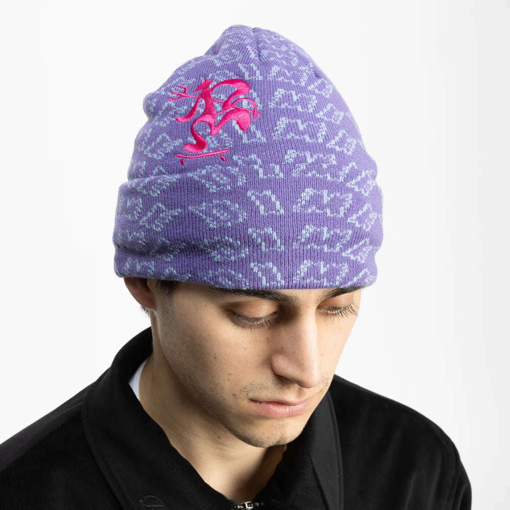 Dime Chopper Fold Beanie - Lavender