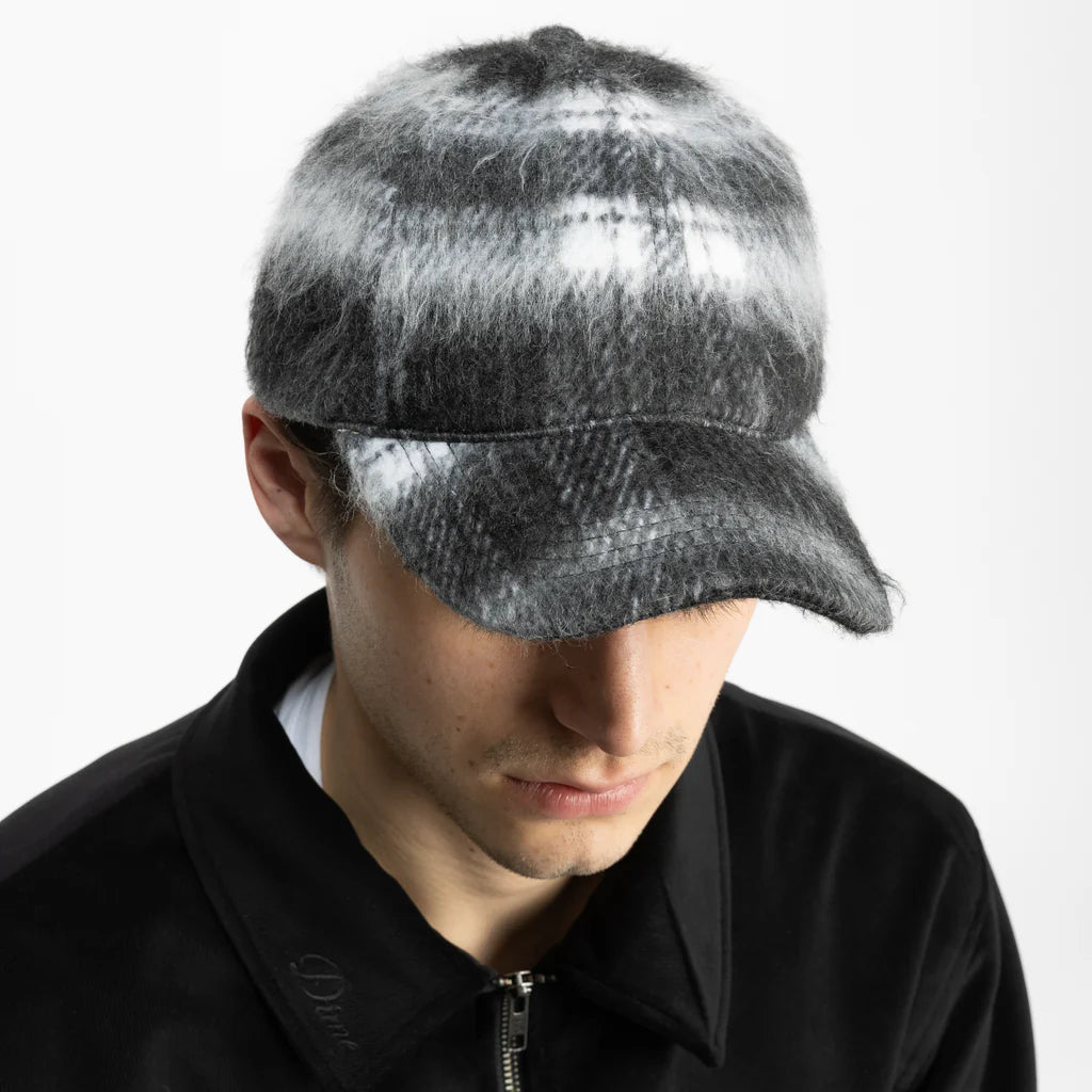 Dime Shaggy Low Pro Cap - Black Plaid