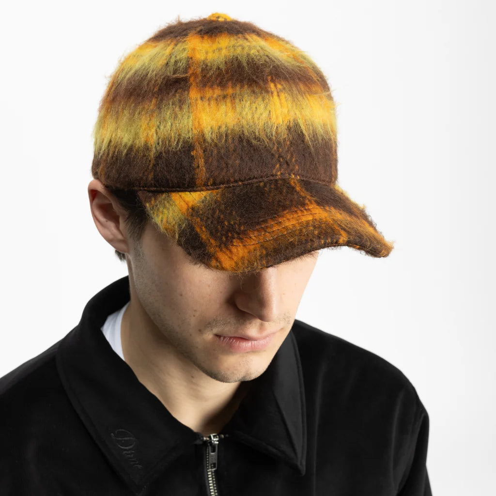 Dime Shaggy Low Pro Cap - Yellow Plaid