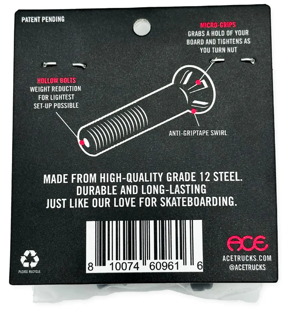 Ace AF1 Hollow Bolts - 7/8"