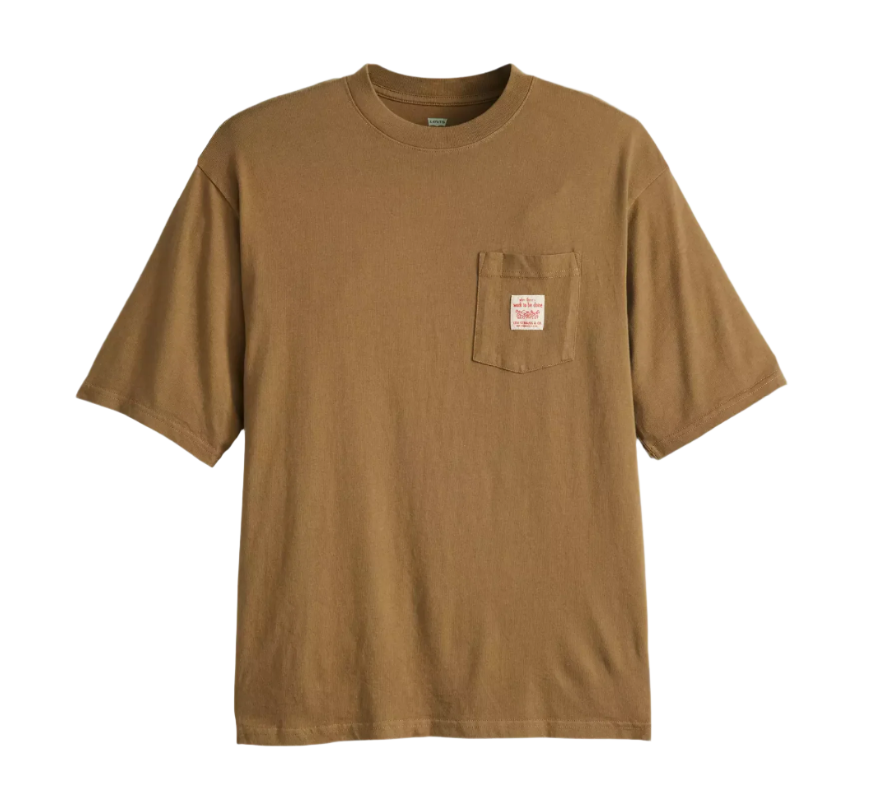 Levi's® Premium Short Sleeve Workwear T-shirt - Ermine - Brown