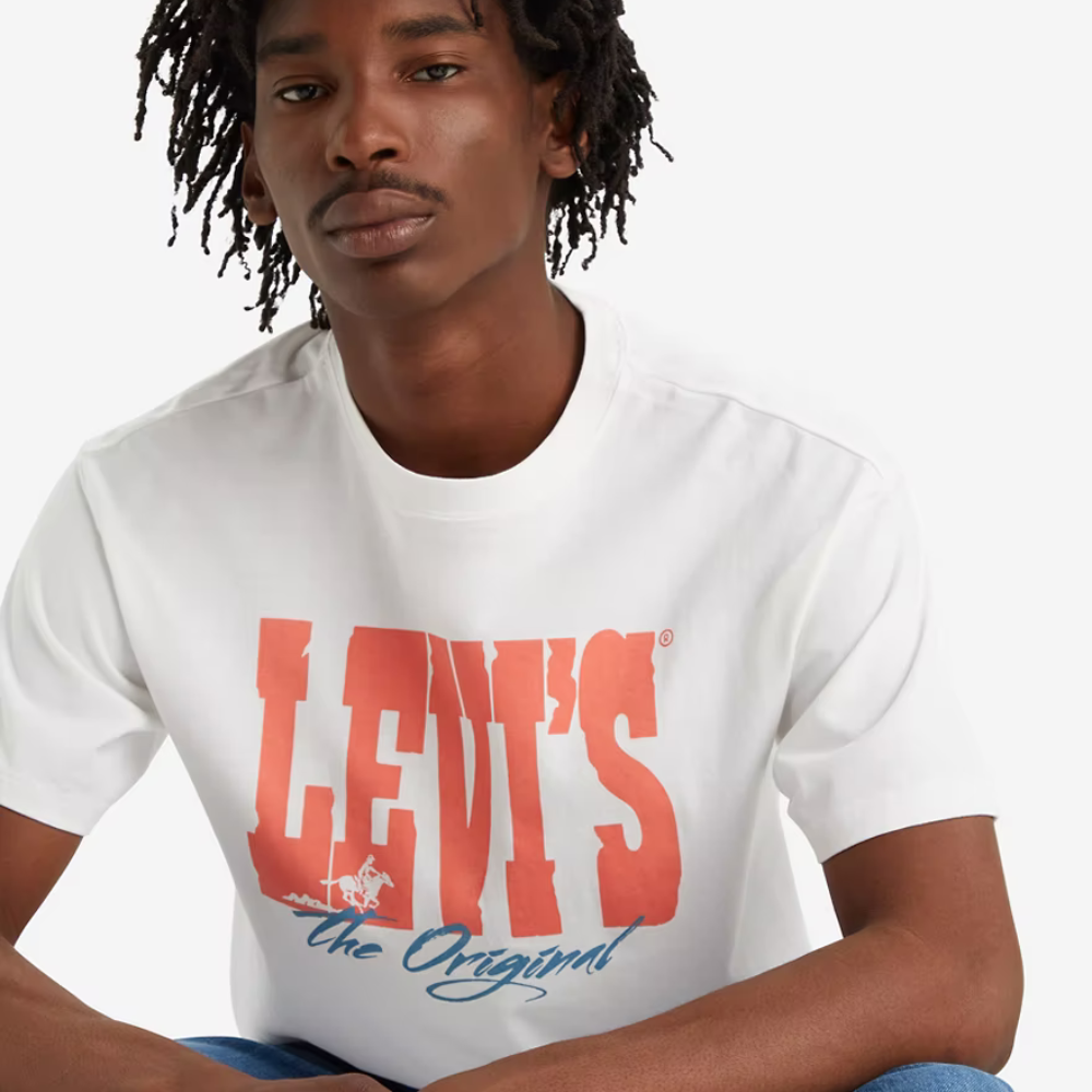 LEVI'S VINTAGE FIT GRAPHIC TEE LEVI ARCHIVAL - WHITE