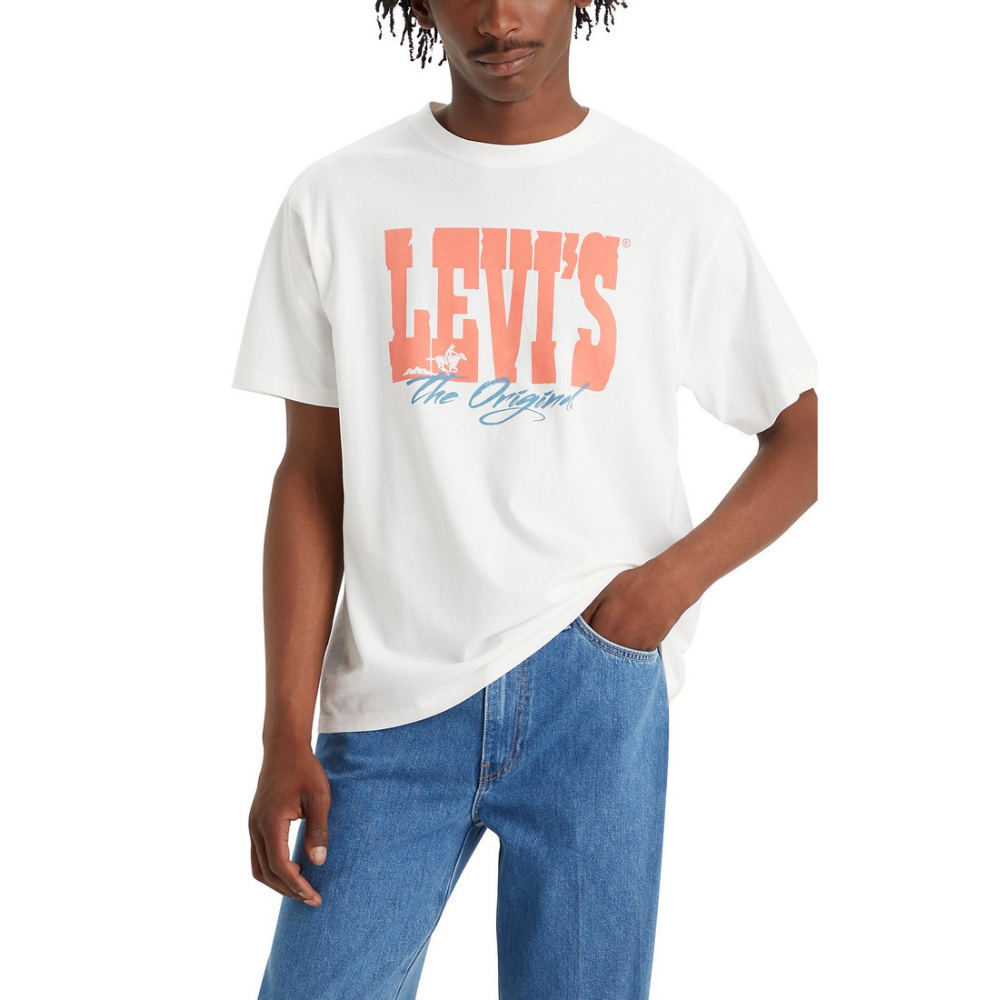 LEVI'S VINTAGE FIT GRAPHIC TEE LEVI ARCHIVAL - WHITE