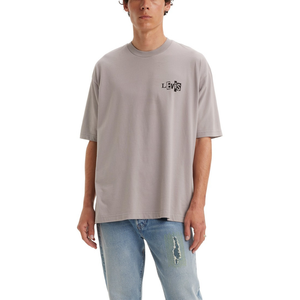 LEVI'S SKATE GRAPHIC BOX TEE - SILVER FOX