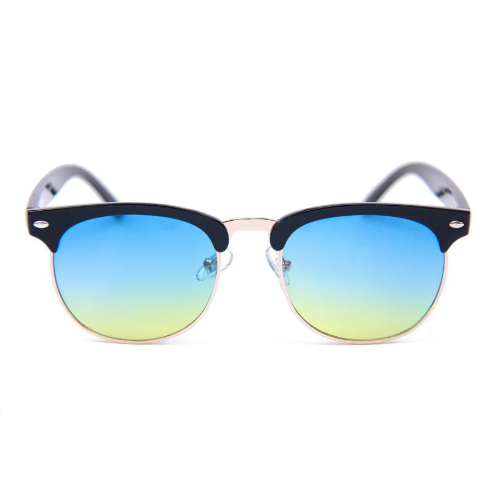 Happy Hour Shades G2 Sunglasses - Gloss Black/Blue/Yellow Fade