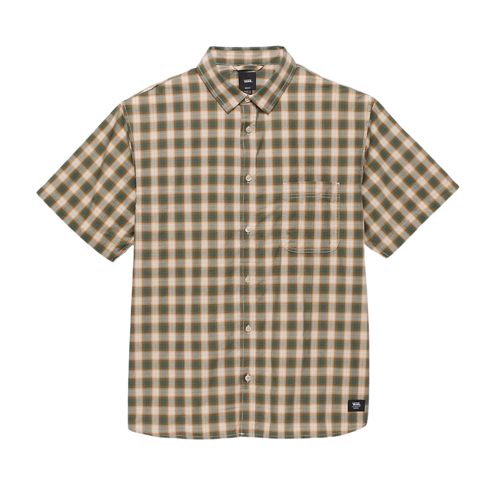 Vans Hadley Buttondown Shirt - Oatmeal/Bistro Green