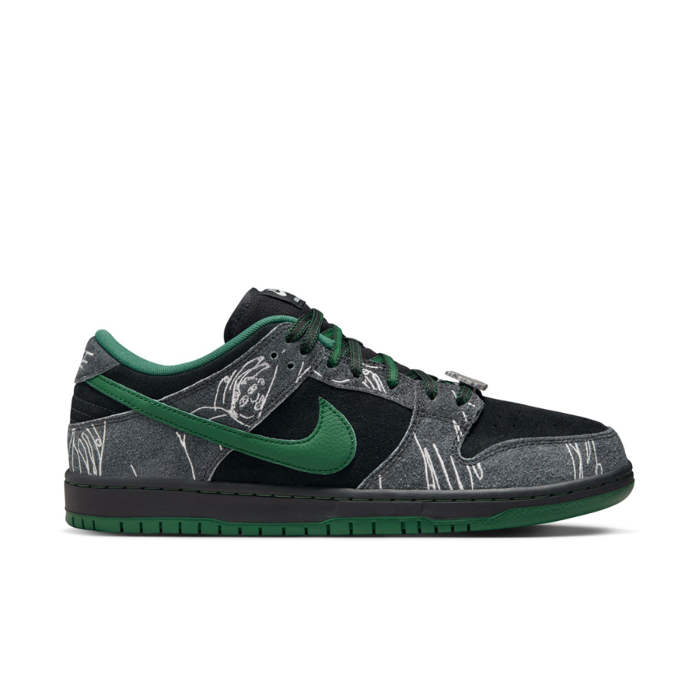 Nike SB Dunk Low x There - Black/Gorge Green-Summit White