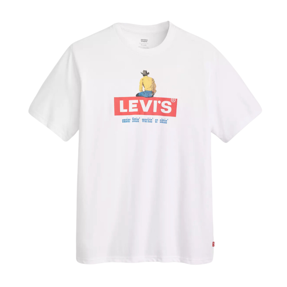 Levi's Relaxed Fit Graphic Tee - Cowboy Boxtab White