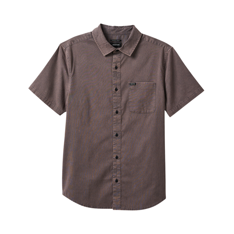 Brixton Charter Sol Wash SS Woven - Charcoal Sol Wash