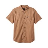 Brixton Charter Sol Wash SS Woven - Burro Brown Sol Wash